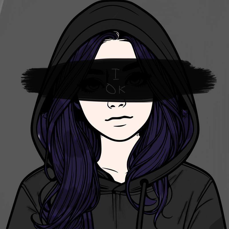 realistic girl with a hoodie