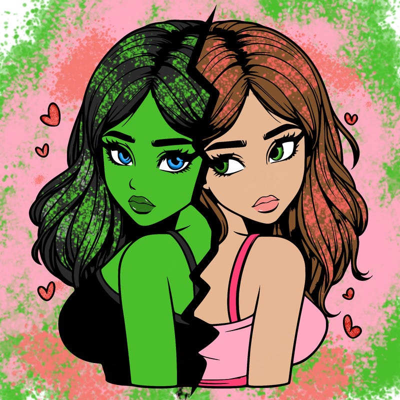 realistic girl split