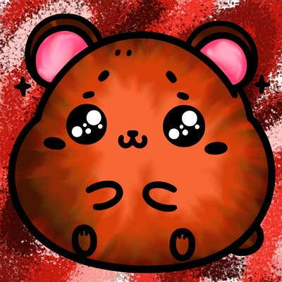 kawaii chubby hamster