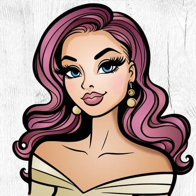 bold and clean: beautiful coquette woman