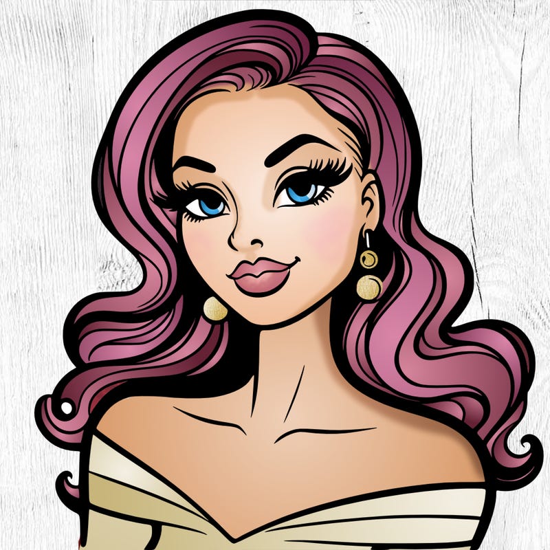 bold and clean: beautiful coquette woman