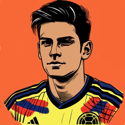 realistic colomabian soccer player