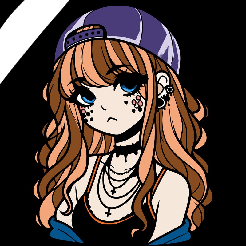 scene girl aesthetic