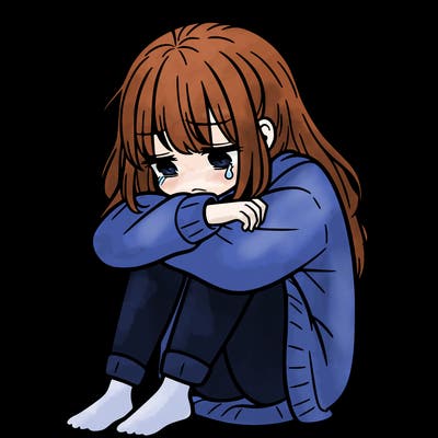depressed girl
