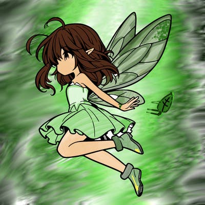 manga fairy flying