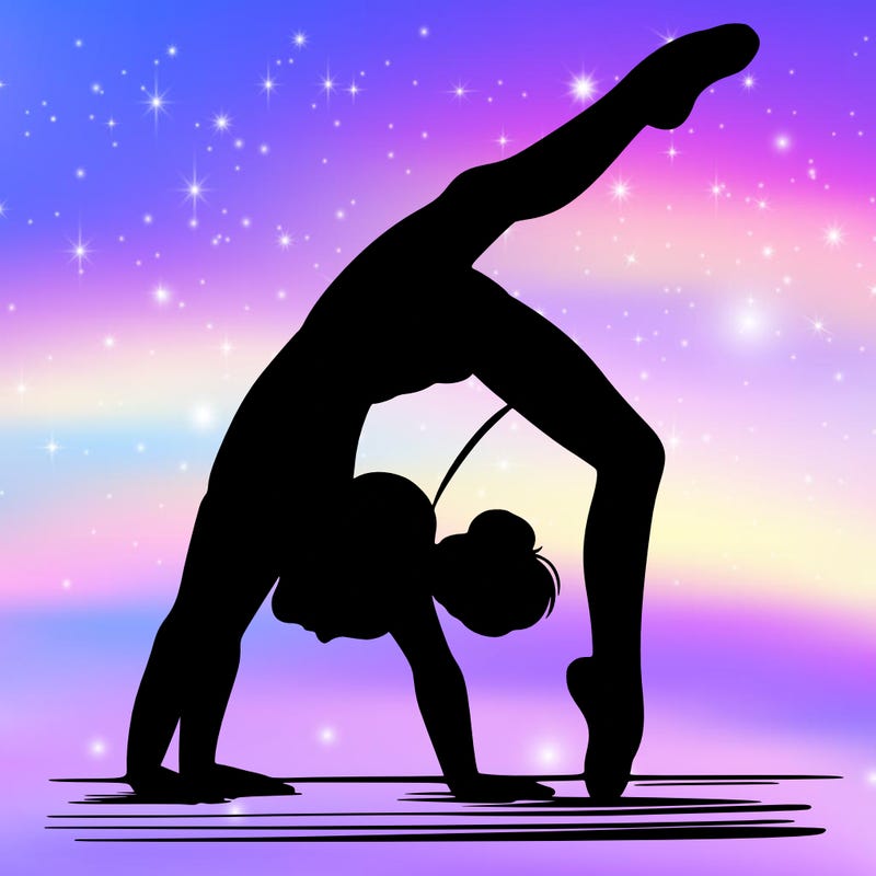 girl doing gymnastics