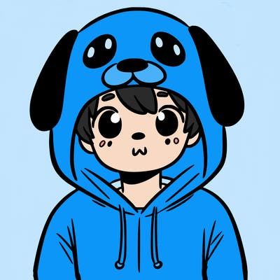 person in a dog onesie