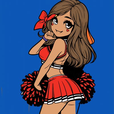realistic cheerleader