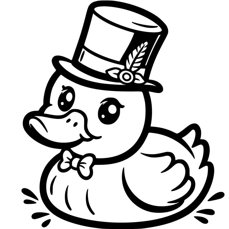 duck with top hat