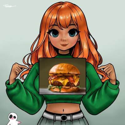 girl holding a blank sign in a long sleeve crop top