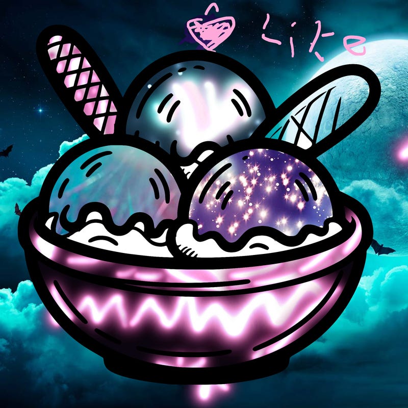 ice cream scoops in a bowl