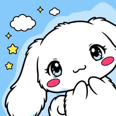 anime cinnamoroll cute fluffy