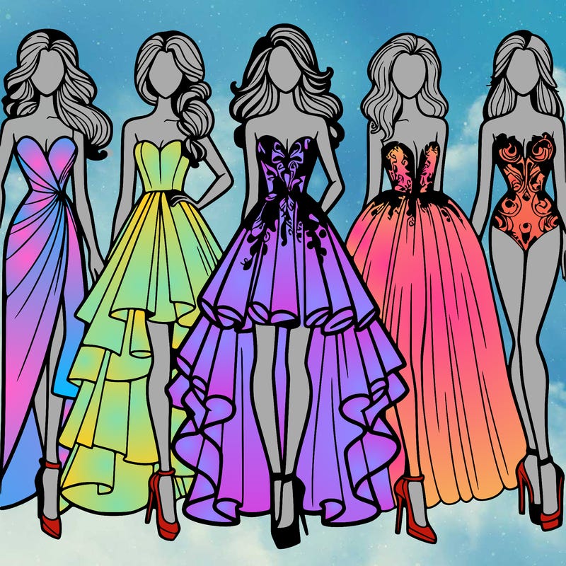 fashion models dresses