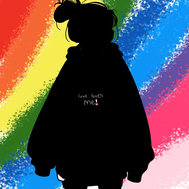 realistic girl with a oversized sweatshirt on and a bun