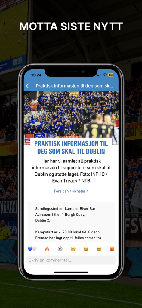 Molde FK - Un article d'actualité sur l'application Molde FK fournissant des informations de voyage pour les supporters de football.