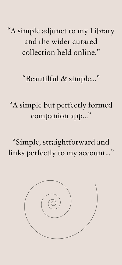 Spiracle Player - User reviews for the Spiracle Player app highlighting its simple design and curated library