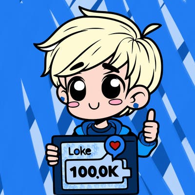 a boy asking for 100k likes