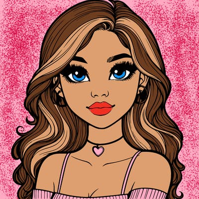 realistic pretty girl