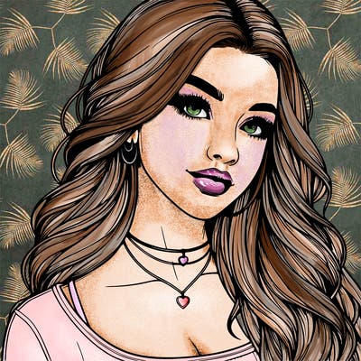 detailed realistic girl