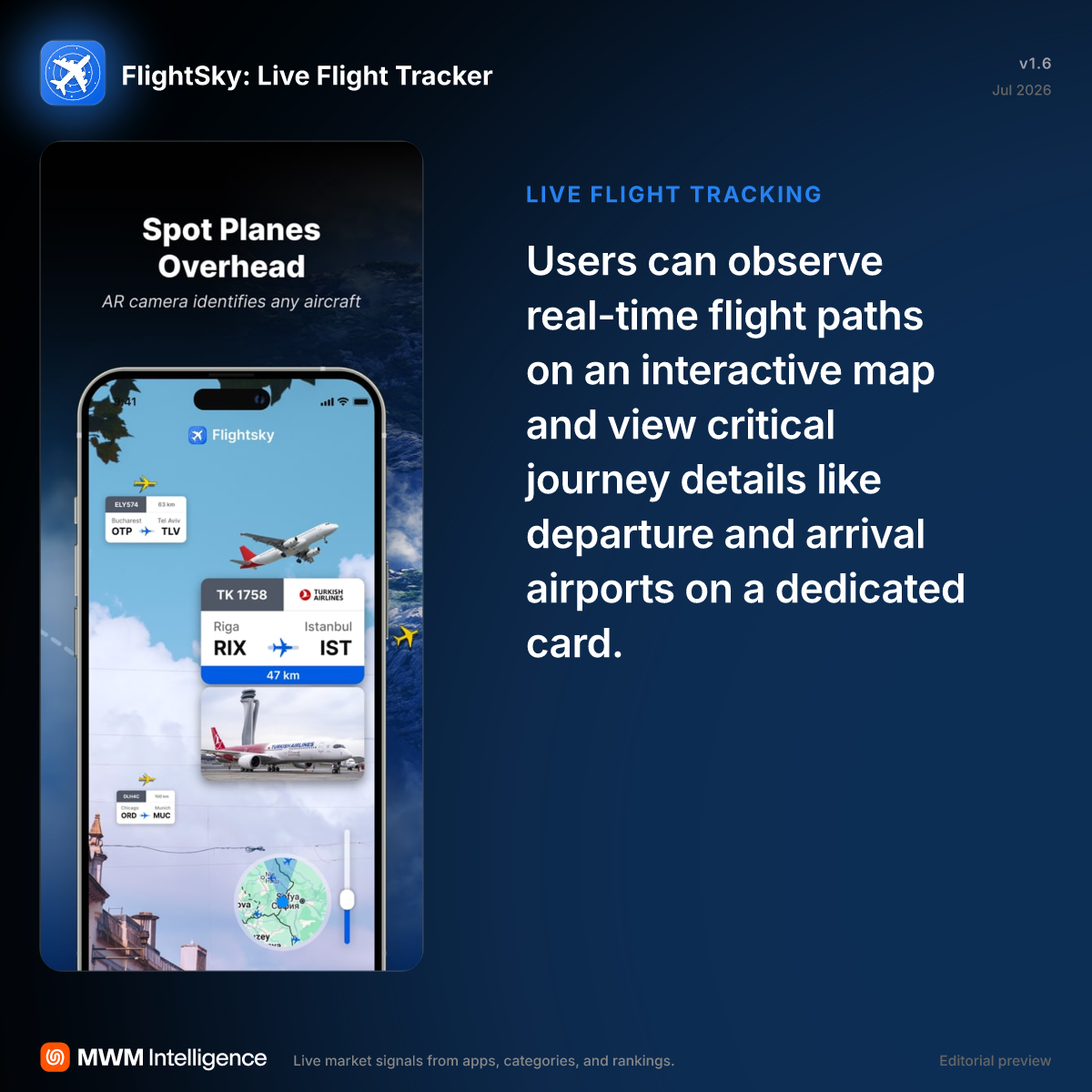 FlightSky: Live Flight Tracker - Travel App | MWM