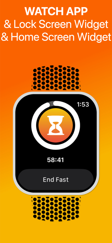 Sunrise - Intermittent Fasting - Sunrise Intermittent Fasting app on Apple Watch showing a fasting countdown