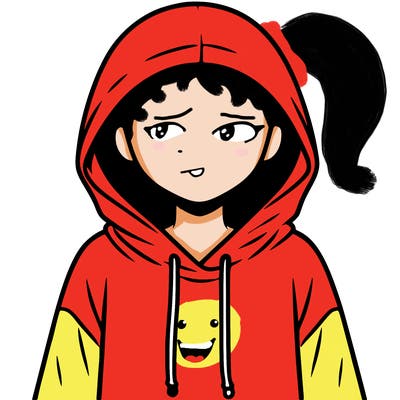 faceless girl in hoodie
