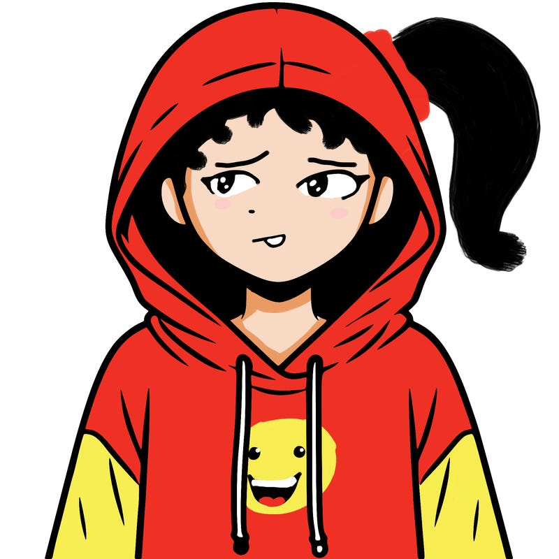 faceless girl in hoodie