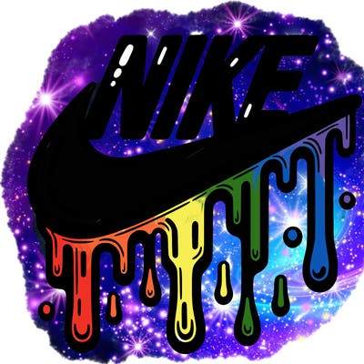 dripping nike logo