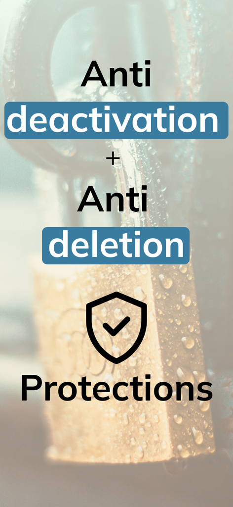 Gambling Block Quit Bet Casino - Security feature highlighting anti deactivation and anti deletion protections