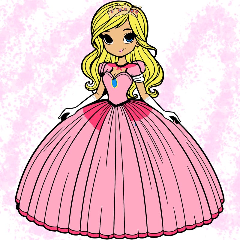 ball gown on beautiful girl