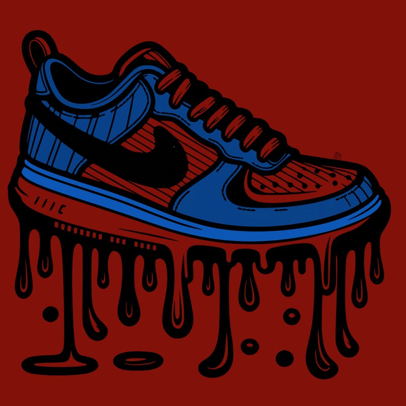 drippy nike shoe