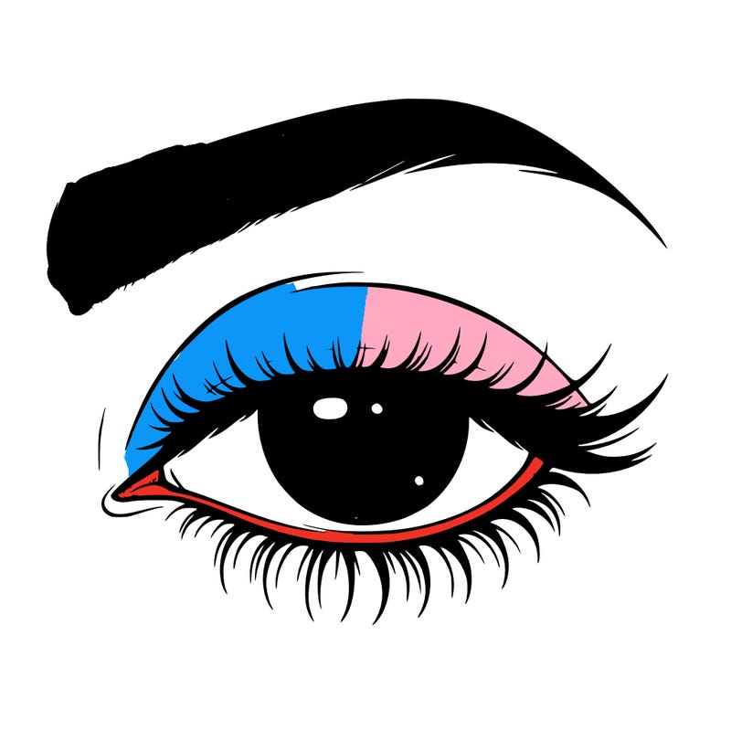 eye closed realistic