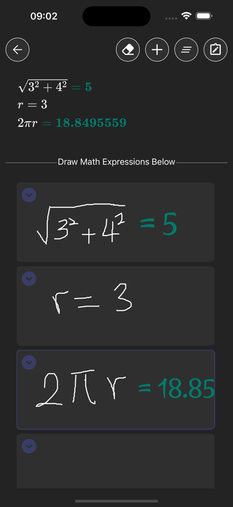 O3SCHOOLS JAMB APP - Interfaz de la aplicación O3SCHOOLS JAMB que muestra expresiones matemáticas escritas a mano que se convierten en soluciones digitales