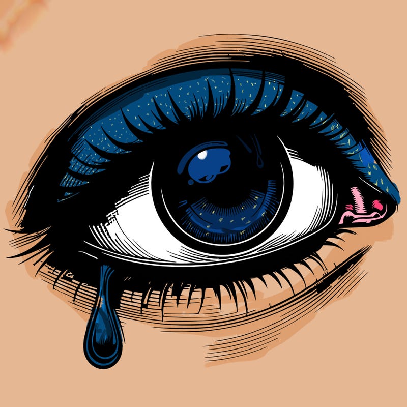 realistic eye one tear