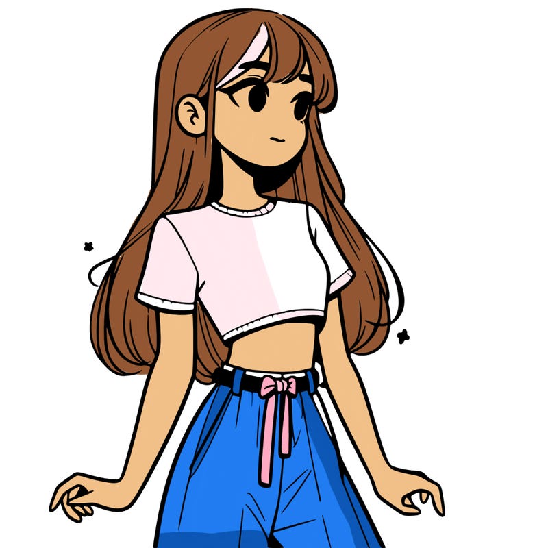 girl in a cute crop top