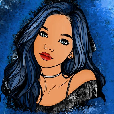 beautiful teenage woman realistic
