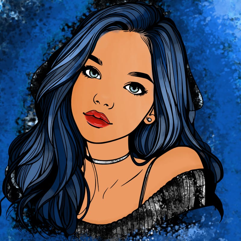 beautiful teenage woman realistic