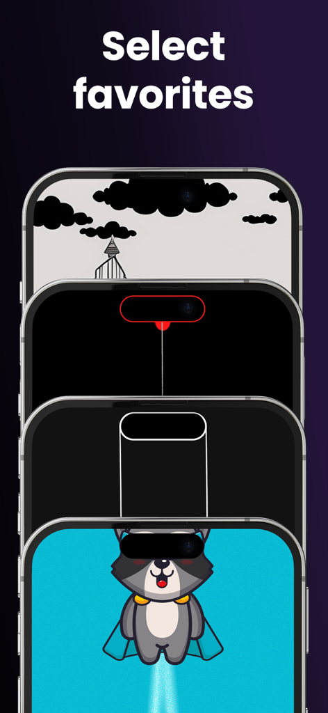 Wallpapers 26 & Dynamic Island - A selection of different wallpapers designed to integrate with the iPhone Dynamic Island.