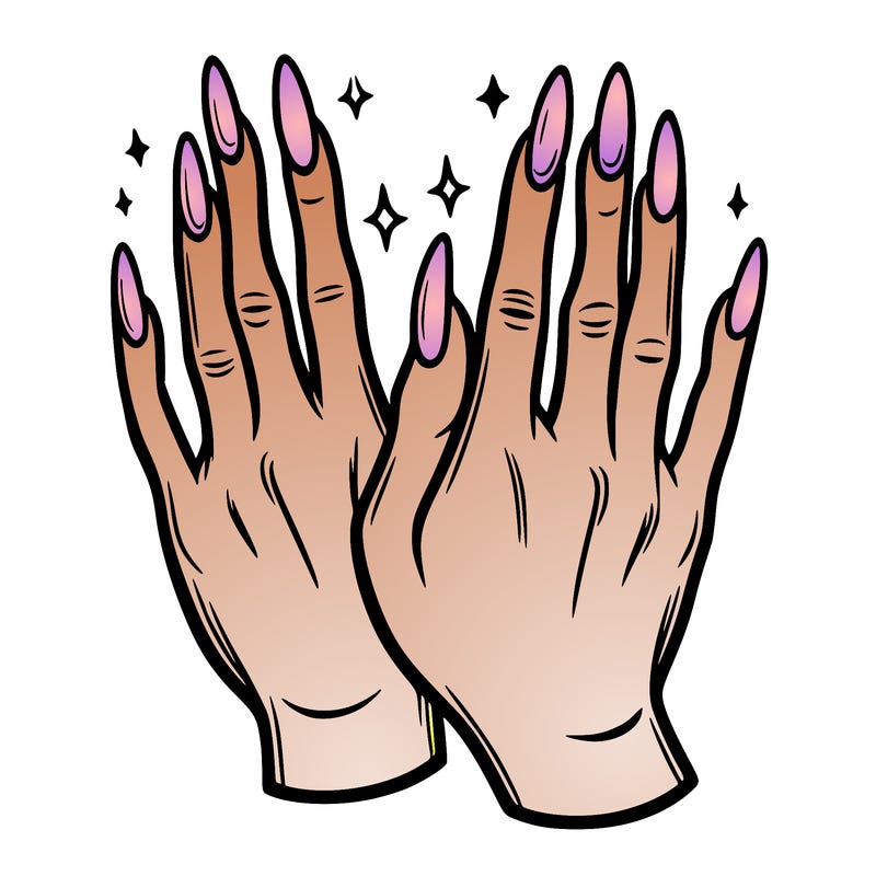 hands with nails