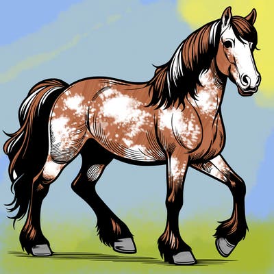 realistic horse