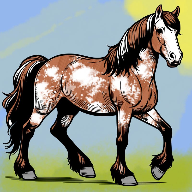 realistic horse