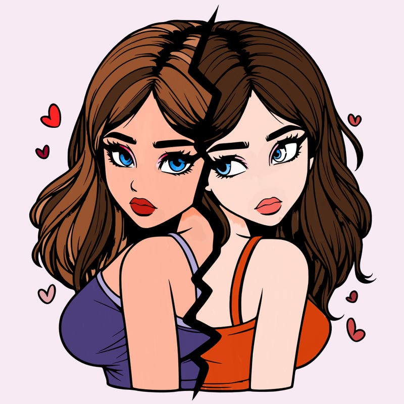 realistic girl split