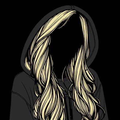 realistic girl with hoodie