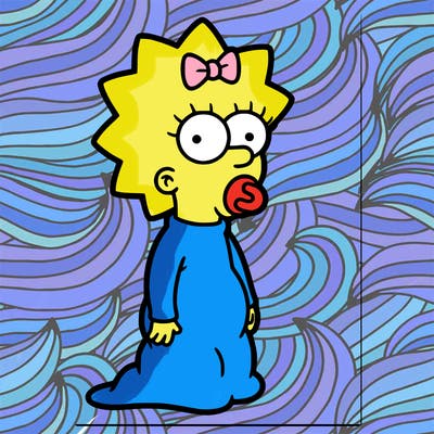 maggie, from the the simpsons