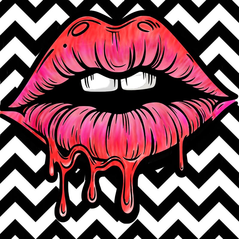 lips that look realistic and drip