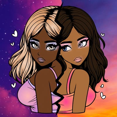 realistic girl split