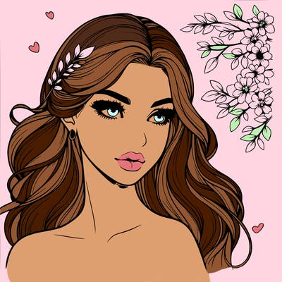 beautiful realistic girl