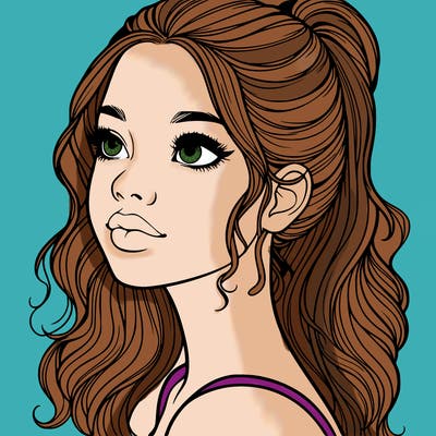 beautiful realistic girl