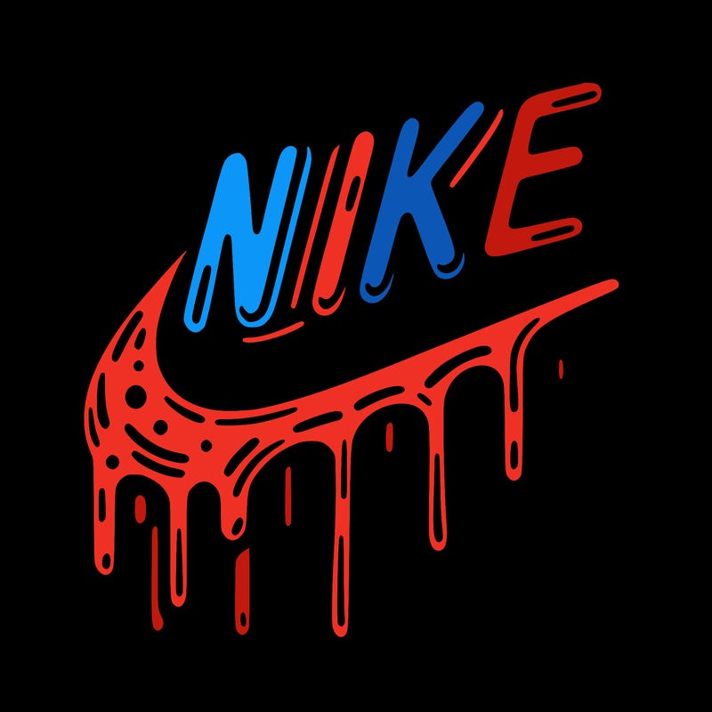 drippy nike logo