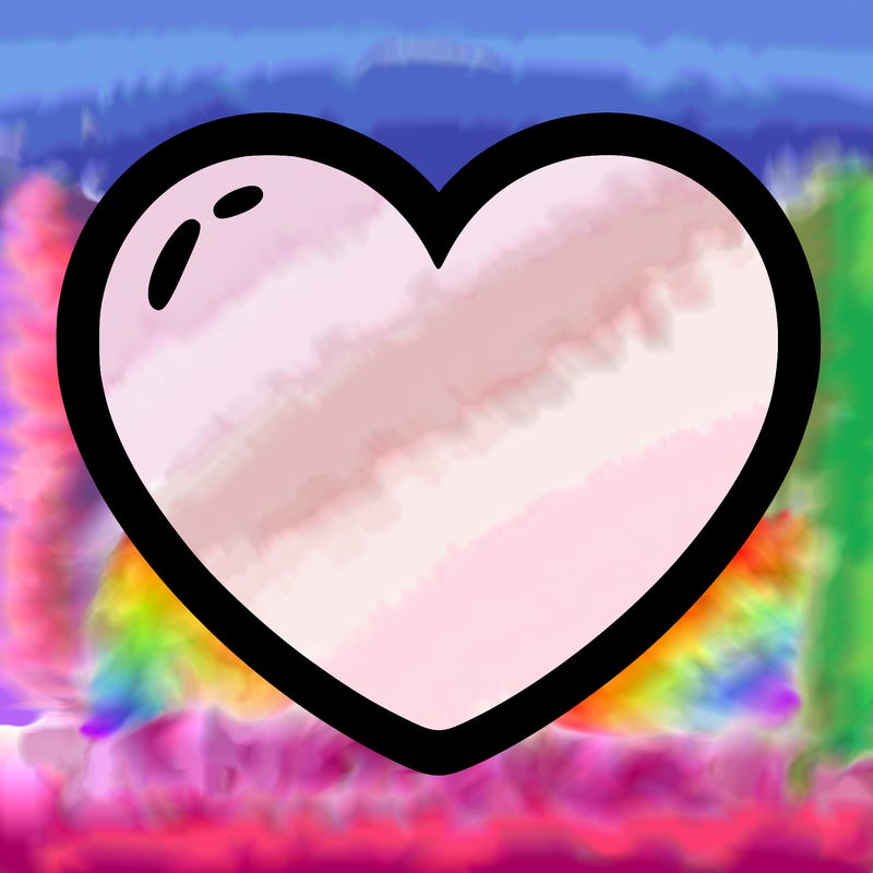a blank heart